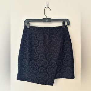 Madewell miniskirt in black lace Size 0